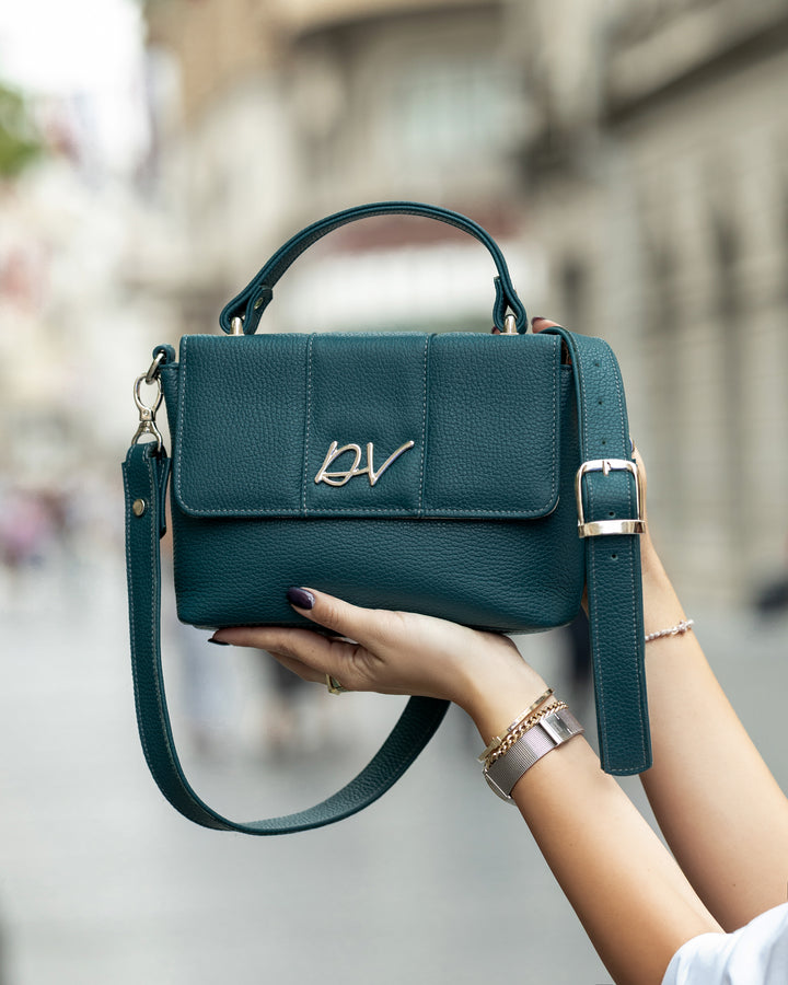 Zelena tašna sa ručkom