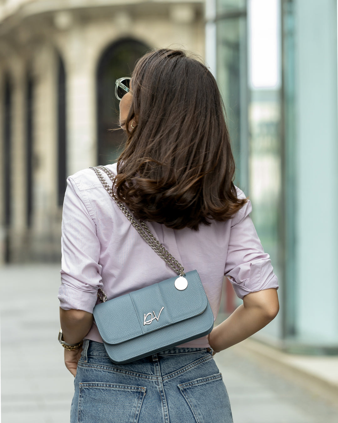 Džins tašna sa lancem