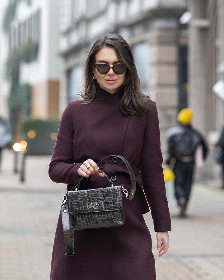 Kroko siva tašna sa ručkom